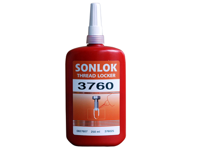 SONLOK3760 高强度螺纹锁固密封胶不可拆卸圆柱固持胶水 耐高低温防水防油抗震防腐蚀 250ML