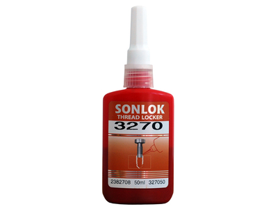 SONLOK3270 食品级WRAS-NSF认证 不可拆卸 螺纹锁固密封胶 圆柱固持胶防水防油抗震防腐蚀50ML