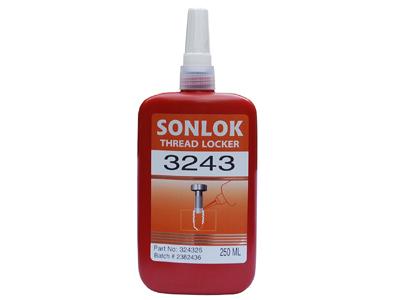 SONLOK 3243食品级WRAS-NSF认证可拆卸 螺纹胶锁固密封胶水 圆柱固持胶防水防油抗震防腐蚀250ml